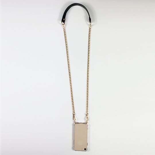 Coque Pour Xiaomi 17 Ultra avec Lanière Cordon Chaine et Cuir Noir