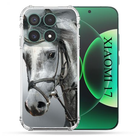 Coque Renforcée Pour Xiaomi 17 Animal Cheval Blanc