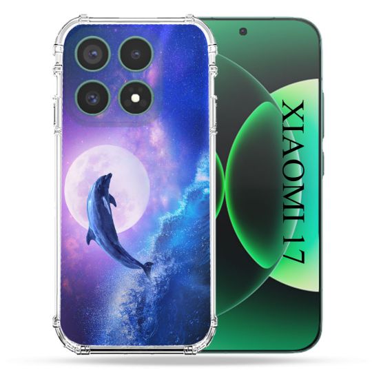 Coque Renforcée Pour Xiaomi 17 Animal Dauphin Vague