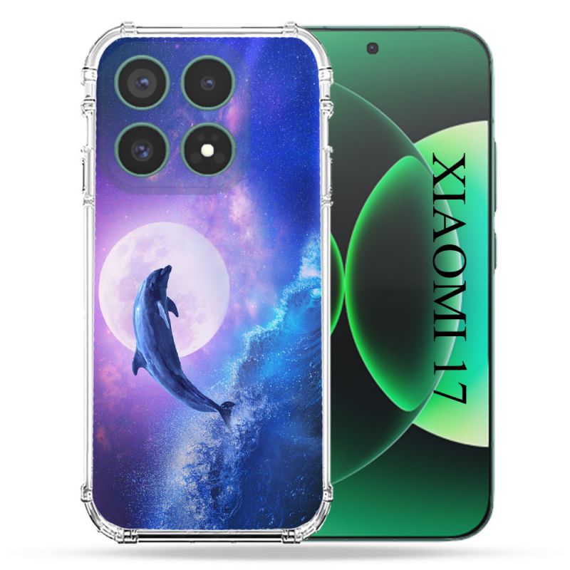 Coque Renforcée Pour Xiaomi 17 Animal Dauphin Vague