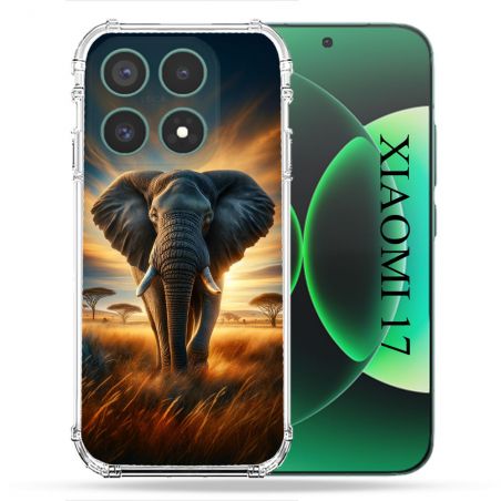 Coque Renforcée Pour Xiaomi 17 Animal Elephant Savane