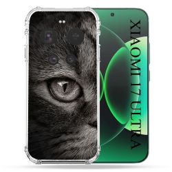Coque Renforcée Pour Xiaomi 17 Ultra Animal Chat Gris
