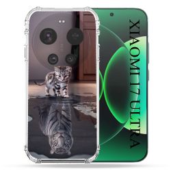 Coque Renforcée Pour Xiaomi 17 Ultra Animal Chat Reflet