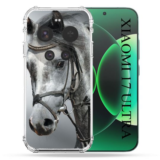 Coque Renforcée Pour Xiaomi 17 Ultra Animal Cheval Blanc
