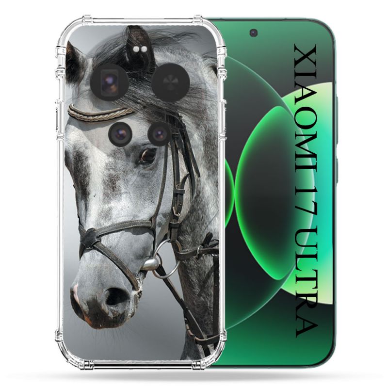 Coque Renforcée Pour Xiaomi 17 Ultra Animal Cheval Blanc
