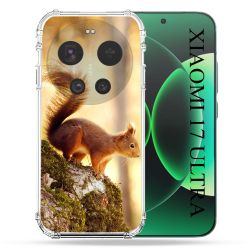 Coque Renforcée Pour Xiaomi 17 Ultra Animal Ecureuil Bois