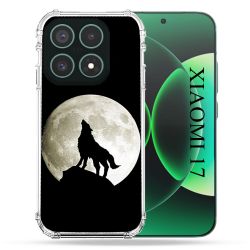 Coque Renforcée Pour Xiaomi 17 Animal Loup Noir