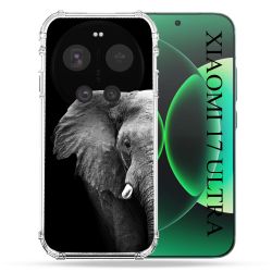 Coque Renforcée Pour Xiaomi 17 Ultra Animal Elephant Noir