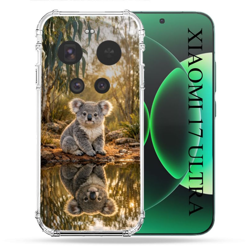 Coque Renforcée Pour Xiaomi 17 Ultra Animal Koala Reflet