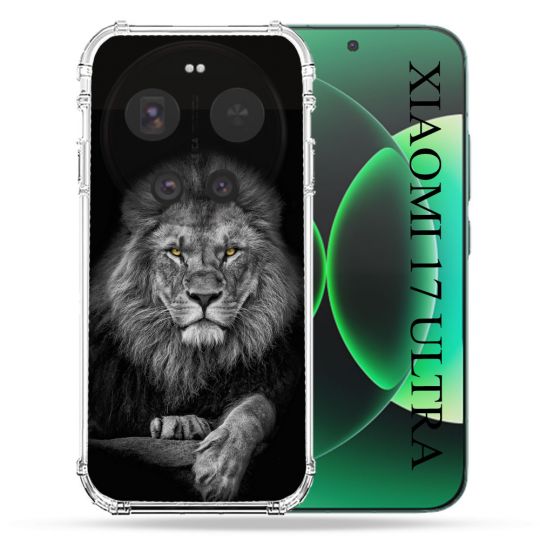 Coque Renforcée Pour Xiaomi 17 Ultra Animal Lion Majestueux
