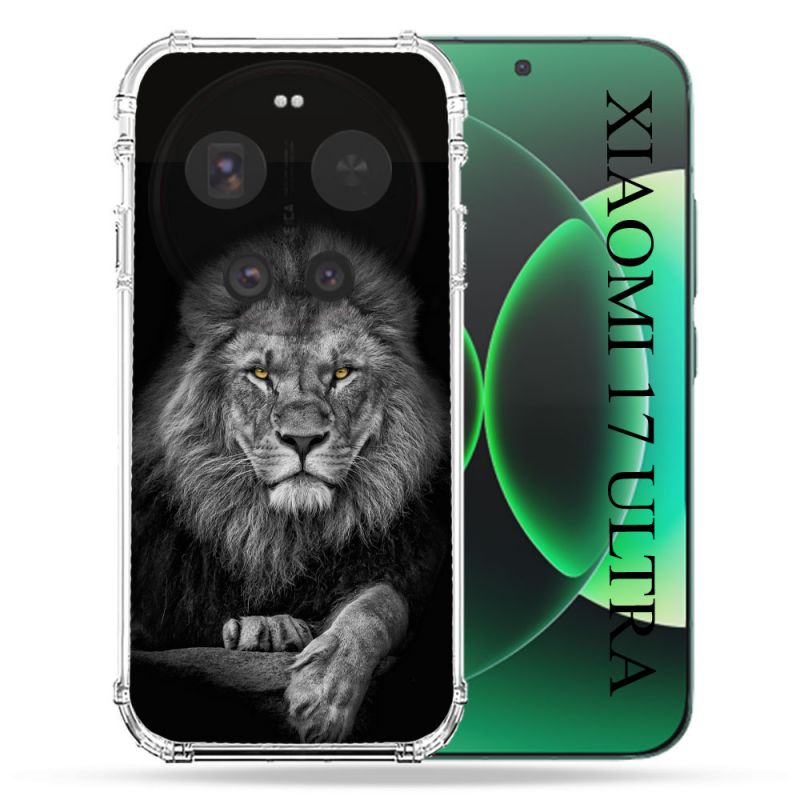 Coque Renforcée Pour Xiaomi 17 Ultra Animal Lion Majestueux