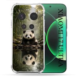 Coque Renforcée Pour Xiaomi 17 Ultra Animal Panda Reflet