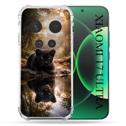 Coque Renforcée Pour Xiaomi 17 Ultra Animal Panthère Reflet