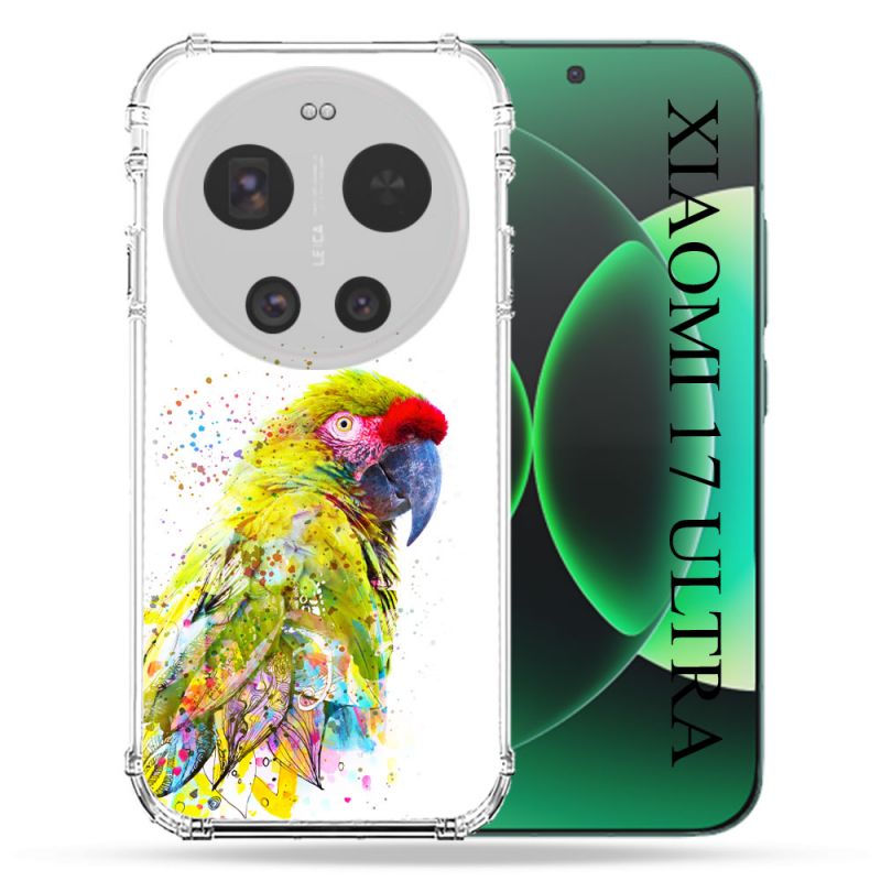 Coque Renforcée Pour Xiaomi 17 Ultra Animal Perroquet Jaune