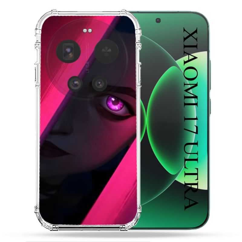 Coque Renforcée Pour Xiaomi 17 Ultra Arcane Jinx Rose
