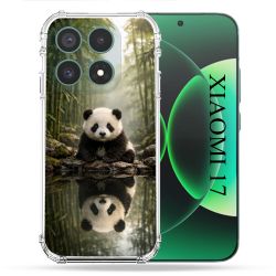 Coque Renforcée Pour Xiaomi 17 Animal Panda Reflet