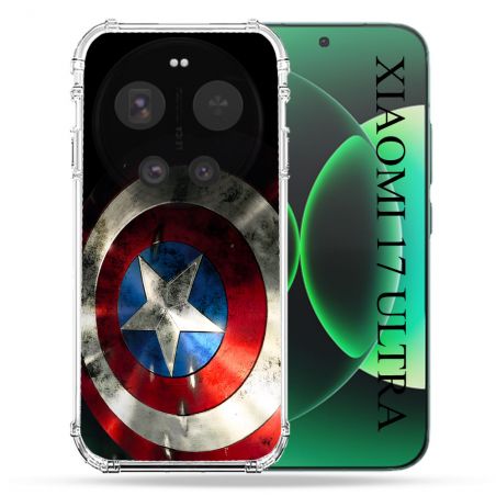Coque Renforcée Pour Xiaomi 17 Ultra Captain America Bouclier