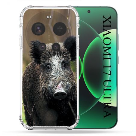 Coque Renforcée Pour Xiaomi 17 Ultra Chasse Sanglier bois