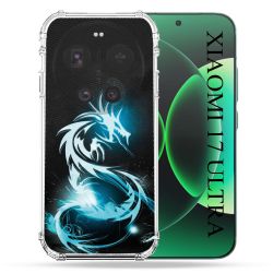 Coque Renforcée Pour Xiaomi 17 Ultra Fantastique Dragon Bleu