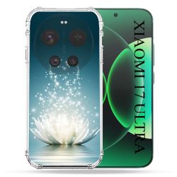 Coque Renforcée Pour Xiaomi 17 Ultra Fleur Lotus Blanc