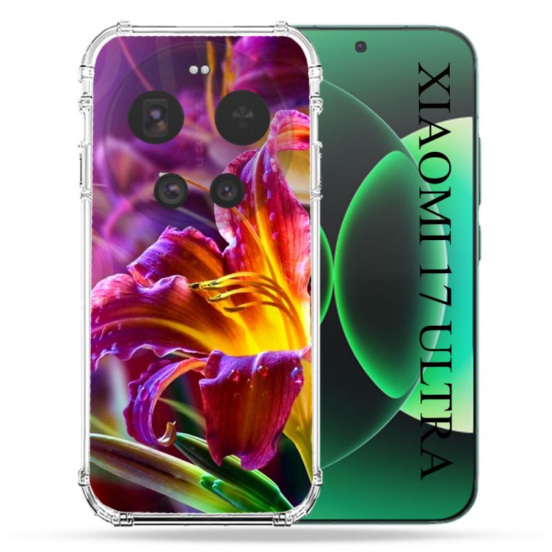 Coque Renforcée Pour Xiaomi 17 Ultra Fleur Lys Color