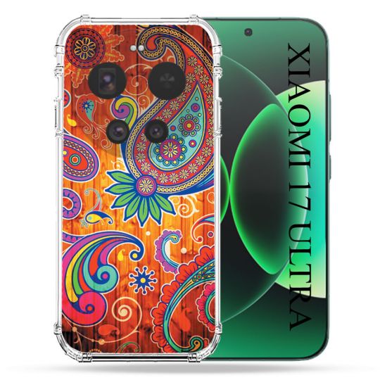 Coque Renforcée Pour Xiaomi 17 Ultra Fleur Psychedelic