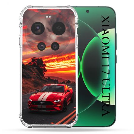 Coque Renforcée Pour Xiaomi 17 Ultra Ford Mustang GT500 Rouge