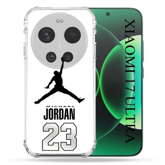 Coque Renforcée Pour Xiaomi 17 Ultra Jordan 23 Blanc