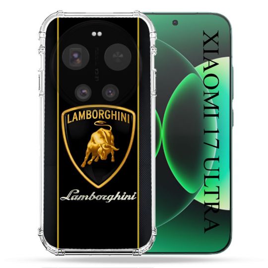 Coque Renforcée Pour Xiaomi 17 Ultra Lamborghini Carbone