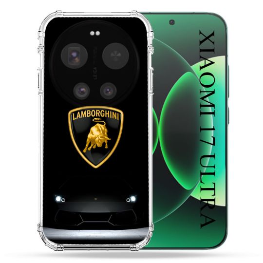 Coque Renforcée Pour Xiaomi 17 Ultra Lamborghini Noir