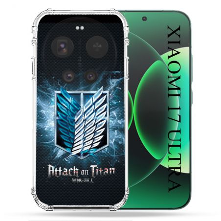 Coque Renforcée Pour Xiaomi 17 Ultra Manga Attaque Titans Noir