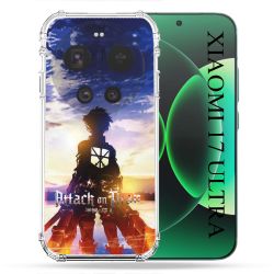 Coque Renforcée Pour Xiaomi 17 Ultra Manga Attaque Titans Soleil