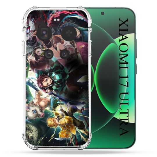 Coque Renforcée Pour Xiaomi 17 Ultra Manga Demon Slayer Groupe