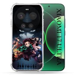 Coque Renforcée Pour Xiaomi 17 Ultra Manga Demon Slayer Noir