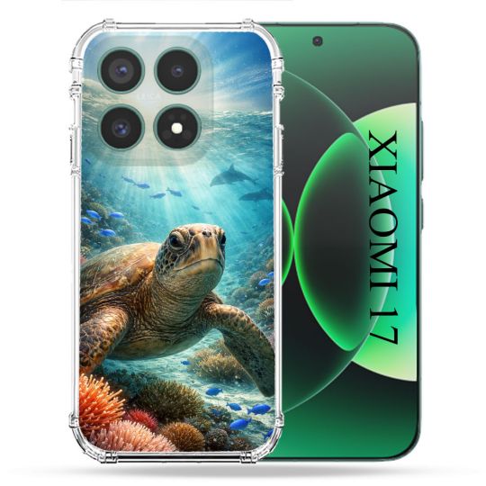 Coque Renforcée Pour Xiaomi 17 Animal Tortue Marine