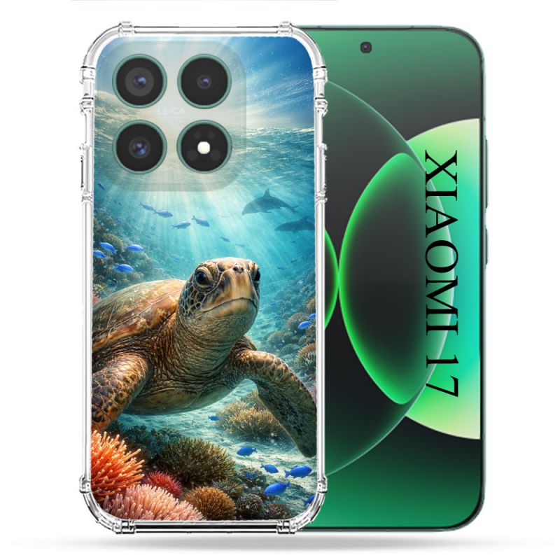 Coque Renforcée Pour Xiaomi 17 Animal Tortue Marine