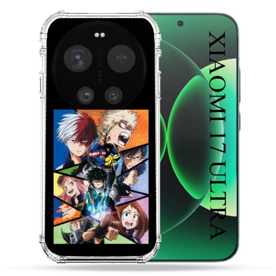 Coque Renforcée Pour Xiaomi 17 Ultra Manga My Hero Academia Noir
