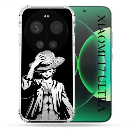 Coque Renforcée Pour Xiaomi 17 Ultra Manga One Piece Luffy Noir