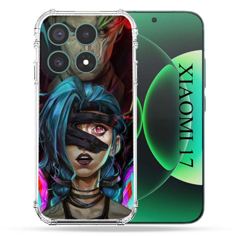 Coque Renforcée Pour Xiaomi 17 Arcane Jinx Bleu