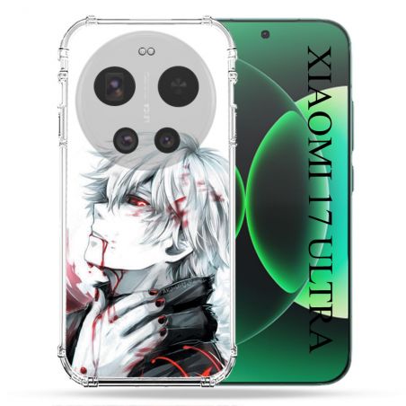 Coque Renforcée Pour Xiaomi 17 Ultra Manga Tokyo Ghoul Kaneki Blanc