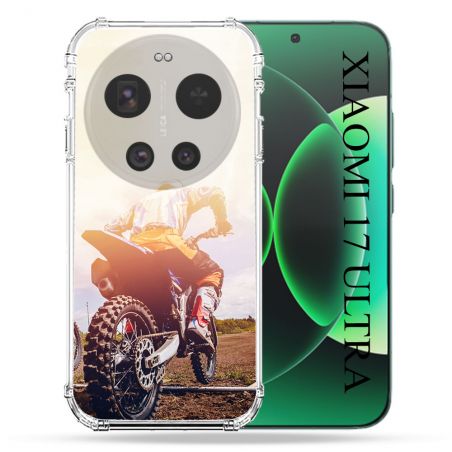 Coque Renforcée Pour Xiaomi 17 Ultra Moto Cross Soleil