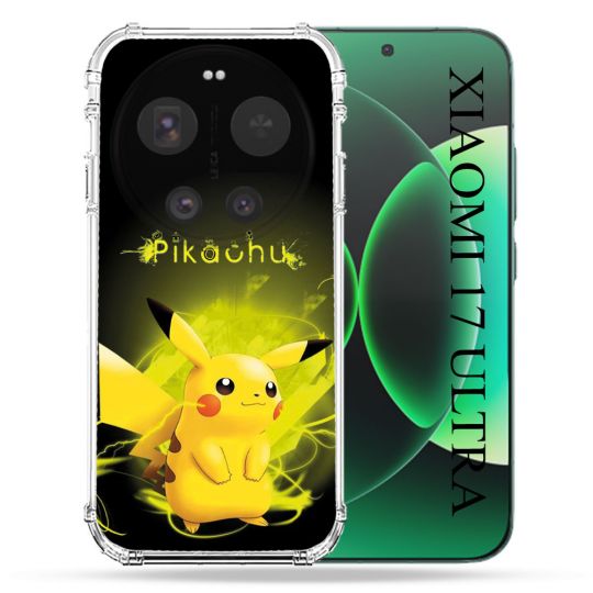 Coque Renforcée Pour Xiaomi 17 Ultra Pokemon Pikachu Eclair