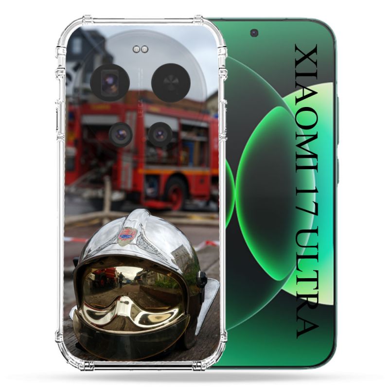 Coque Renforcée Pour Xiaomi 17 Ultra Pompier Casque Camion