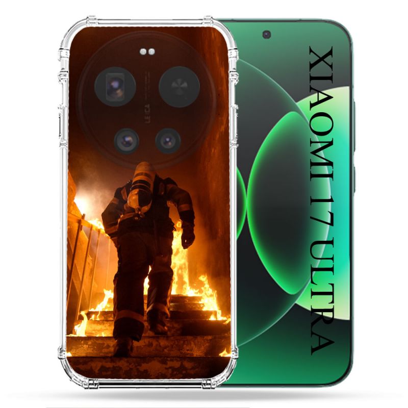 Coque Renforcée Pour Xiaomi 17 Ultra Pompier Escalier