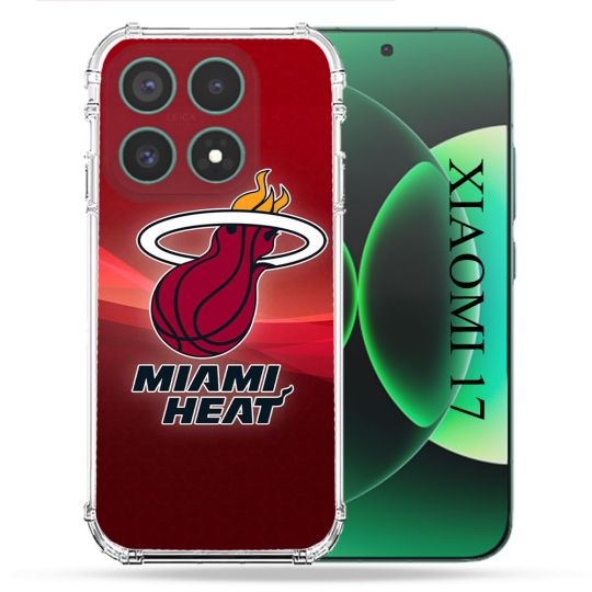 Coque Renforcée Pour Xiaomi 17 Basket Miami Heat