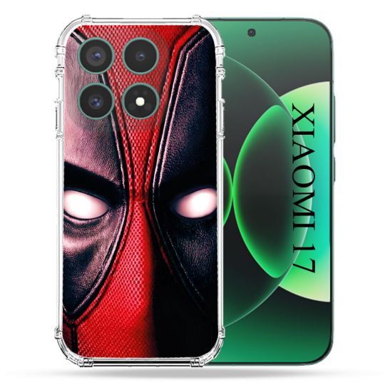 Coque Renforcée Pour Xiaomi 17 Deadpool Yeux