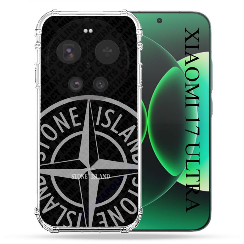 Coque Renforcée Pour Xiaomi 17 Ultra Stone Island Gris