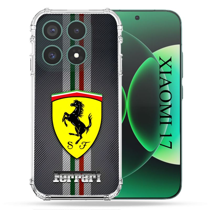 Coque Renforcée Pour Xiaomi 17 Ferrari Carbone