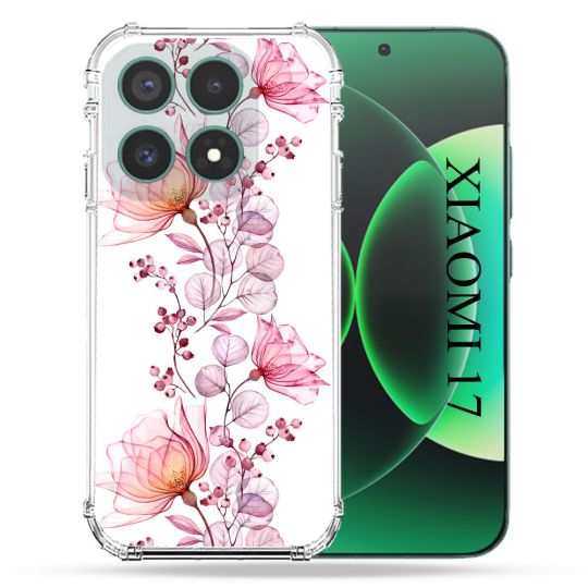 Coque Renforcée Pour Xiaomi 17 Fleur Eclosion
