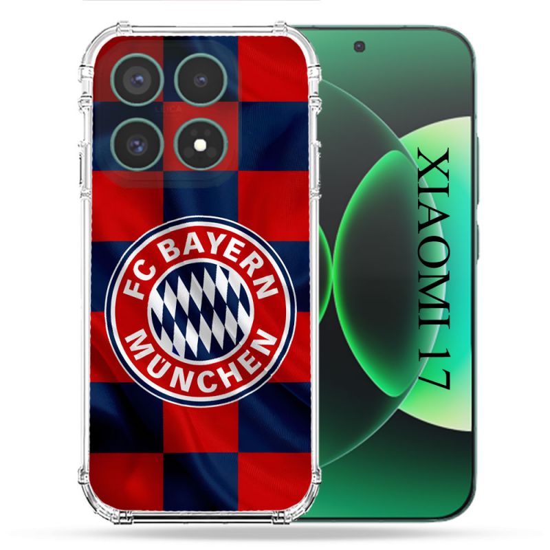 Coque Renforcée Pour Xiaomi 17 Foot Bayern Munich Carreaux